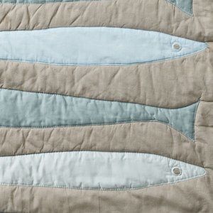 Serena and Lily Fish Fisherman's Twin Quilt